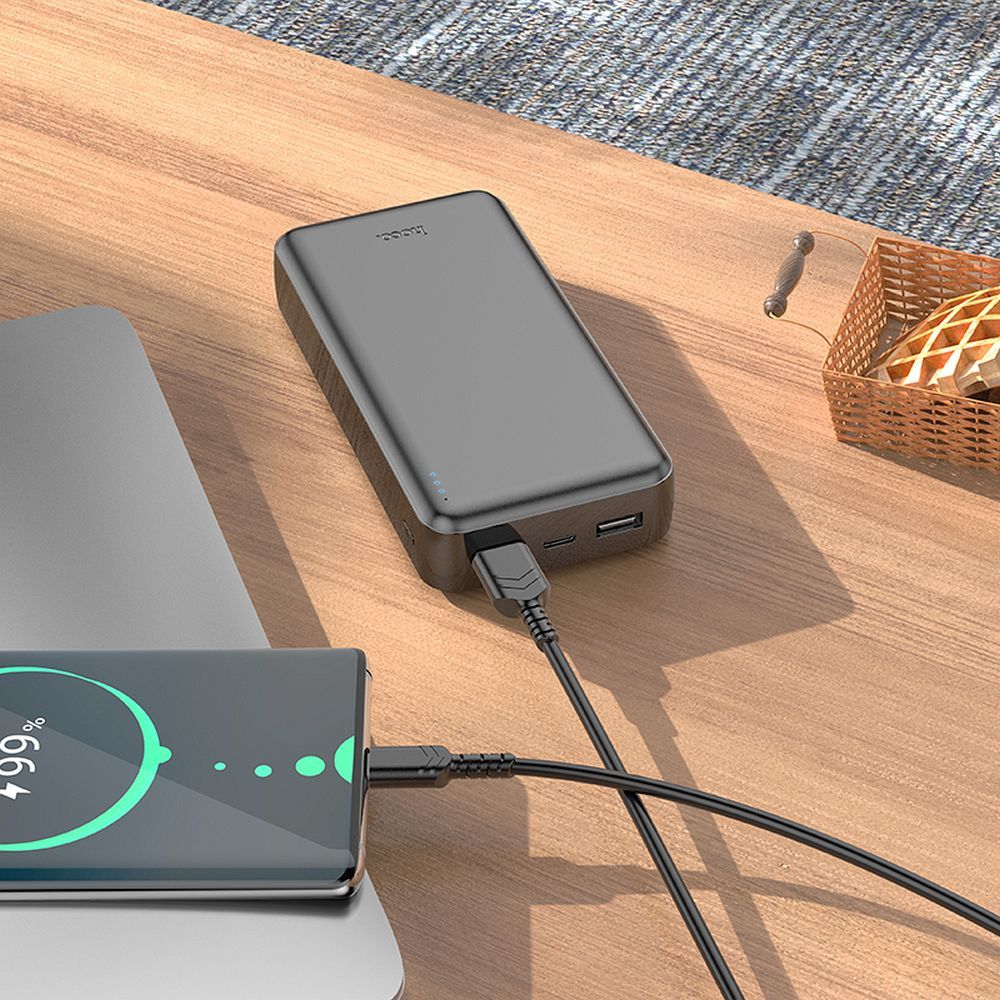 Powerbank Hoco 20000 mAh 2,1A J100A black