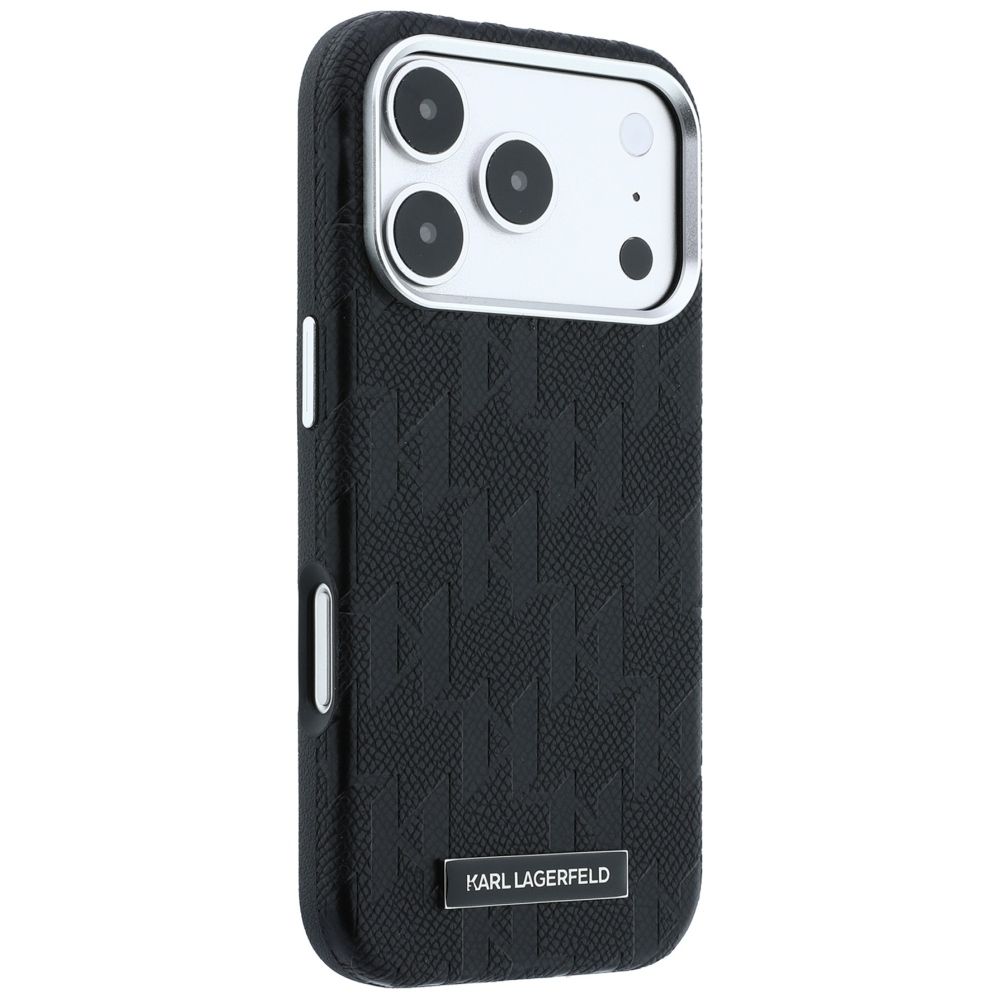 KARL LAGERFELD case for IPHONE 18 Pro Max/17 Pro Max compatible with MagSafe (Mono Resin Logo) black