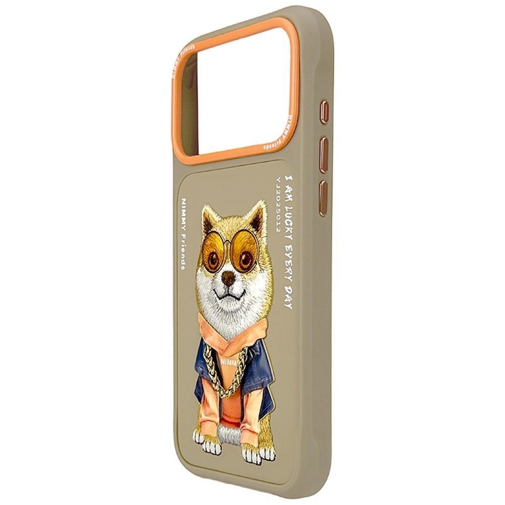 NIMMY case GLASSES COOL DOG for IPHONE 18 Pro Max/17 Pro Max beige