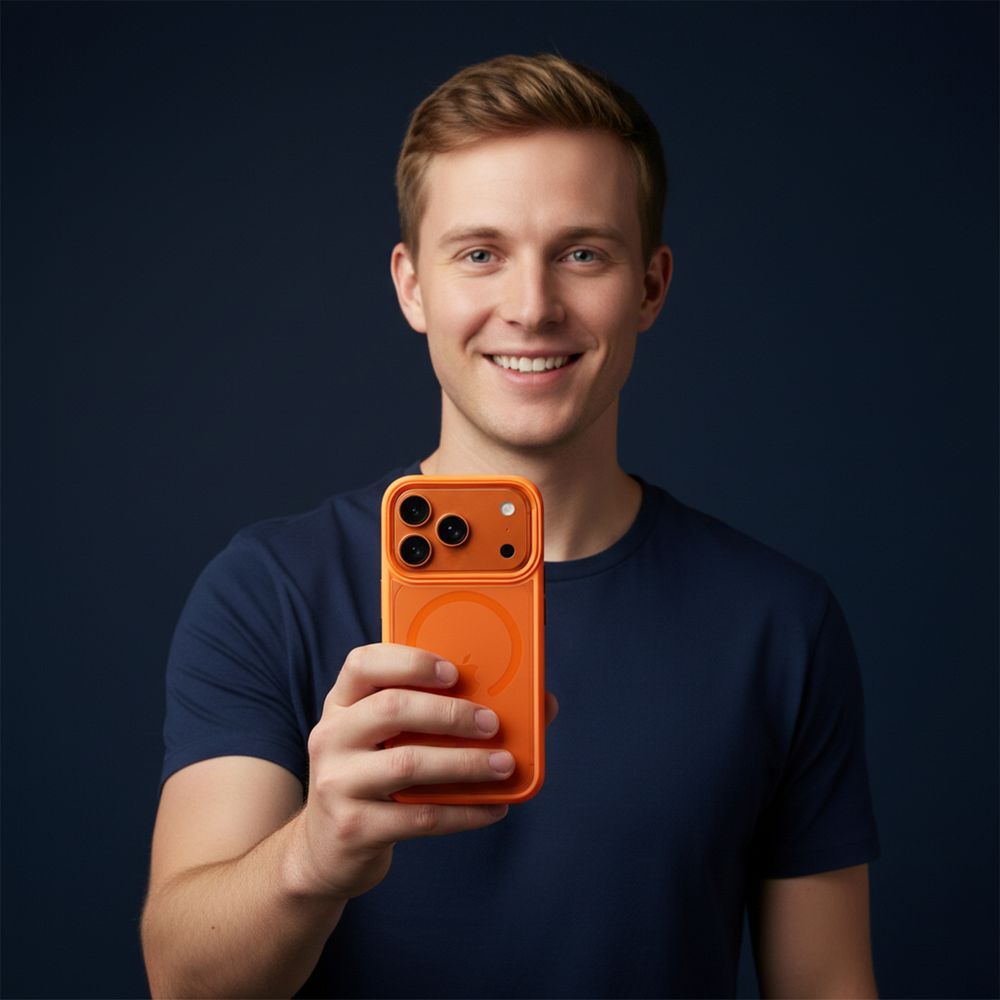 ROAR case MAG BUMPER compatible with MagSafe for IPHONE 18 Pro / 17 Pro orange