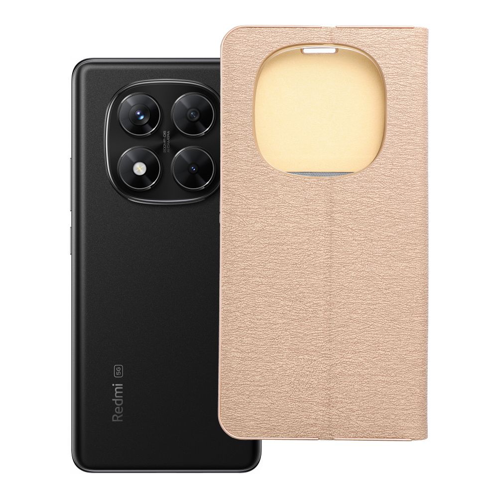 Flip case for Xiaomi Redmi NOTE 14 PRO 5G / 14 PRO PLUS 5G Luna Book Gold gold
