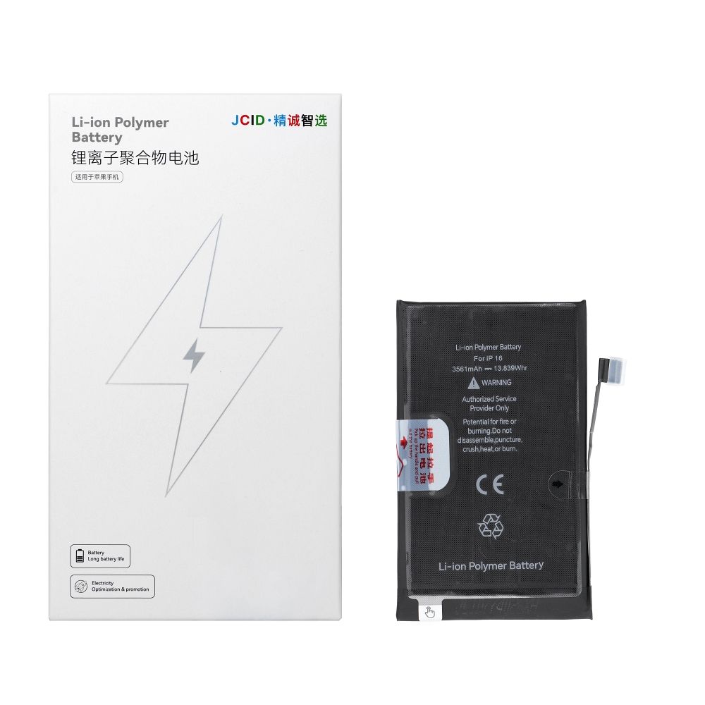 JCID Battery for iPhone 16 (standard capacity)