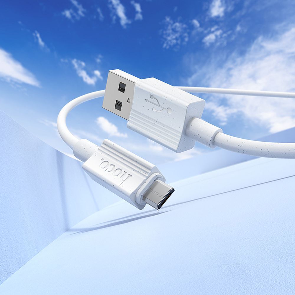 HOCO cable USB A to Micro USB 2,4A X107 1 m white