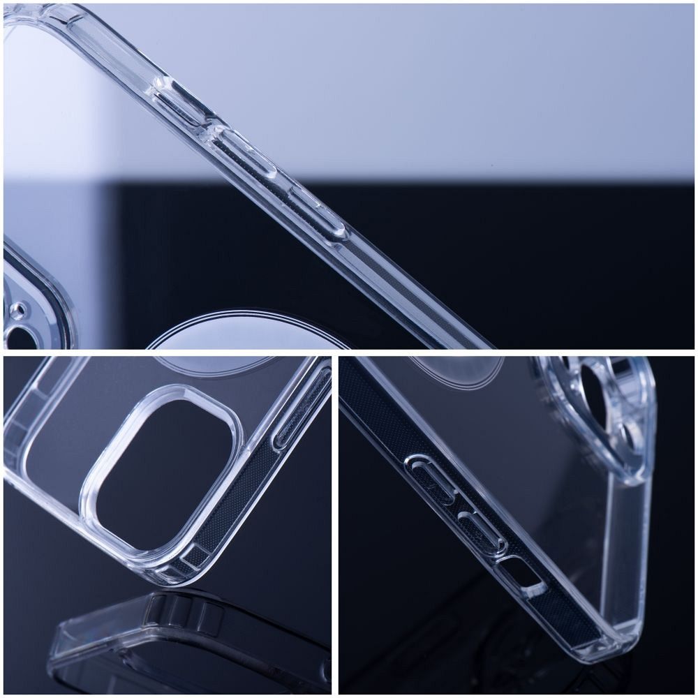 Case for Samsung S26 FE/ S25 FE Clear Mag Cover (STR) compatible with MagSafe transparent