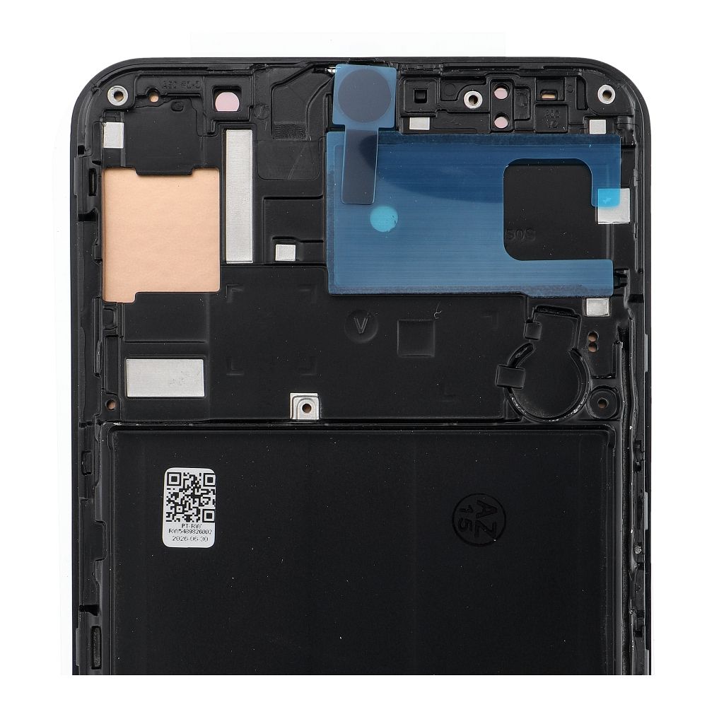 REWA lcd display for SAMSUNG A50 OLED black with frame