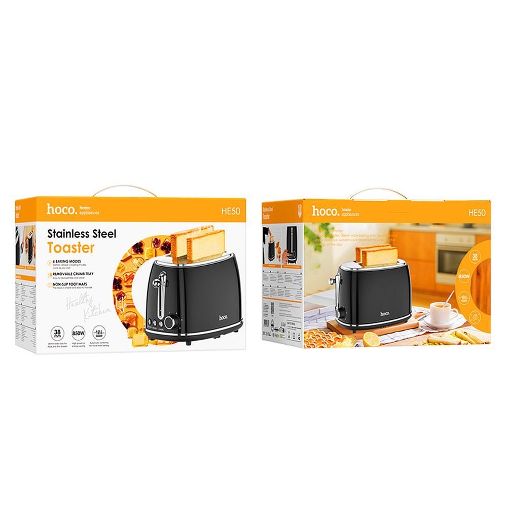 HOCO Retro toaster 850W HE50 black