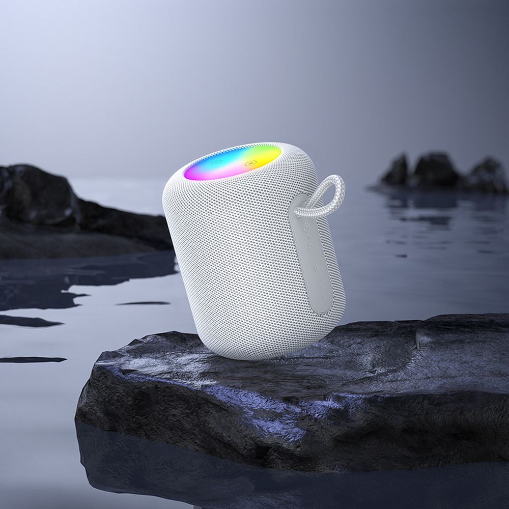 Głośnik bluetooth LED 5W 3h Hoco HC30 szary