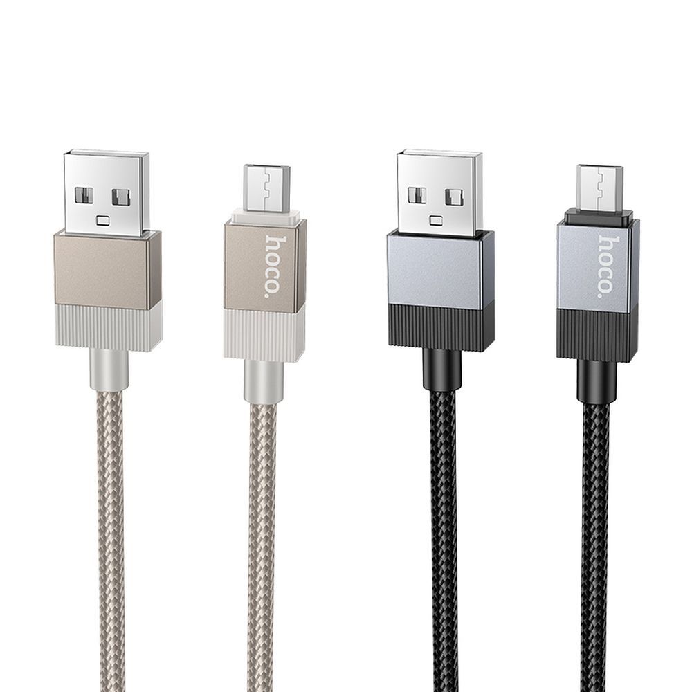 Kabel USB A do Micro USB Hoco 2,4A 1 m X110 złoty