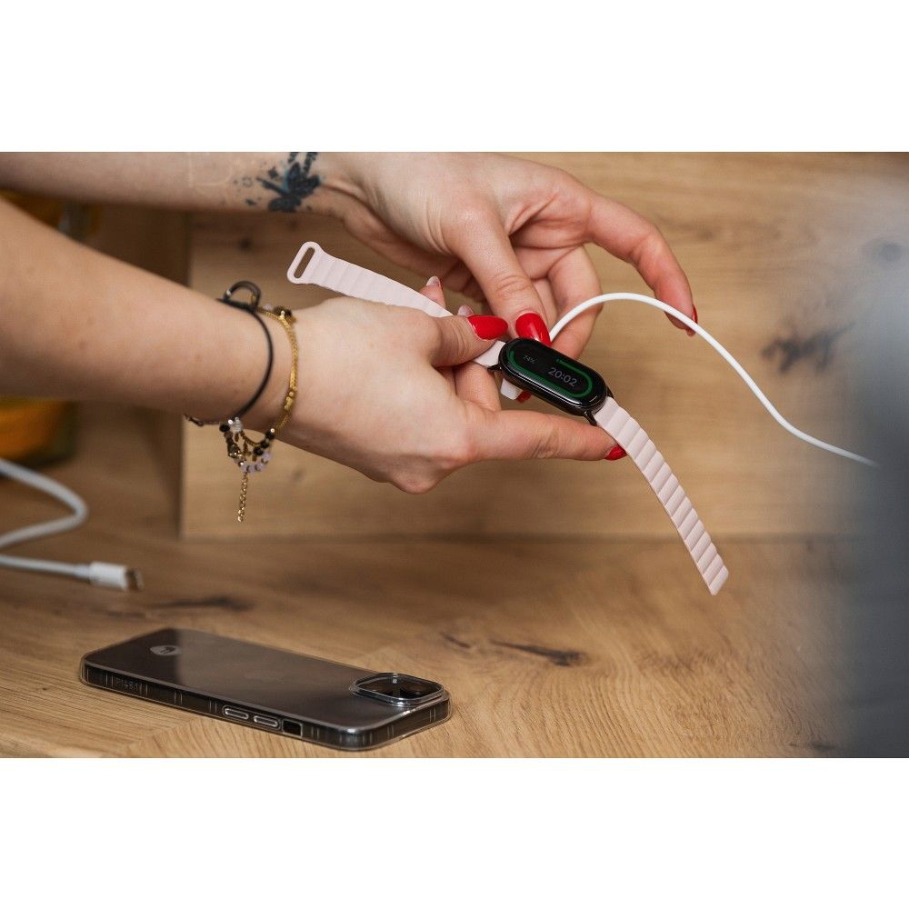 Pasek do Mi Band 8 Xiaomi Forcell F-Design FX8 sprzączka silikon czarny