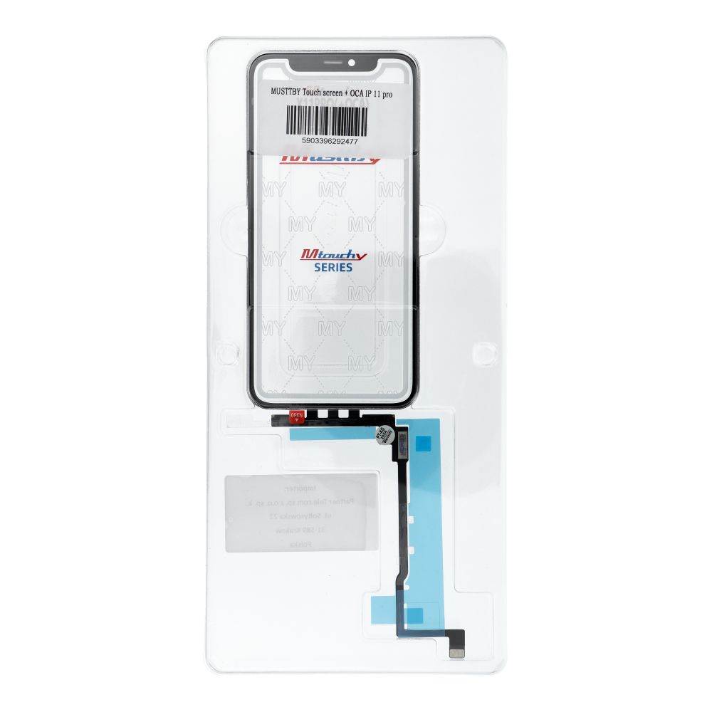 MUSTTBY Ekran dotykowy + OCA IPHONE 11 pro