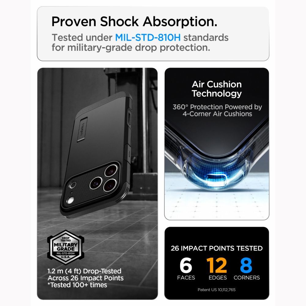SPIGEN case TOUGH ARMOR T compatible with MagSafe for IPHONE 18 Pro / 17 Pro black