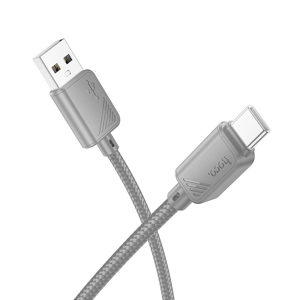 Cable USB A to USB C Hoco 3A 1 m X113 gray