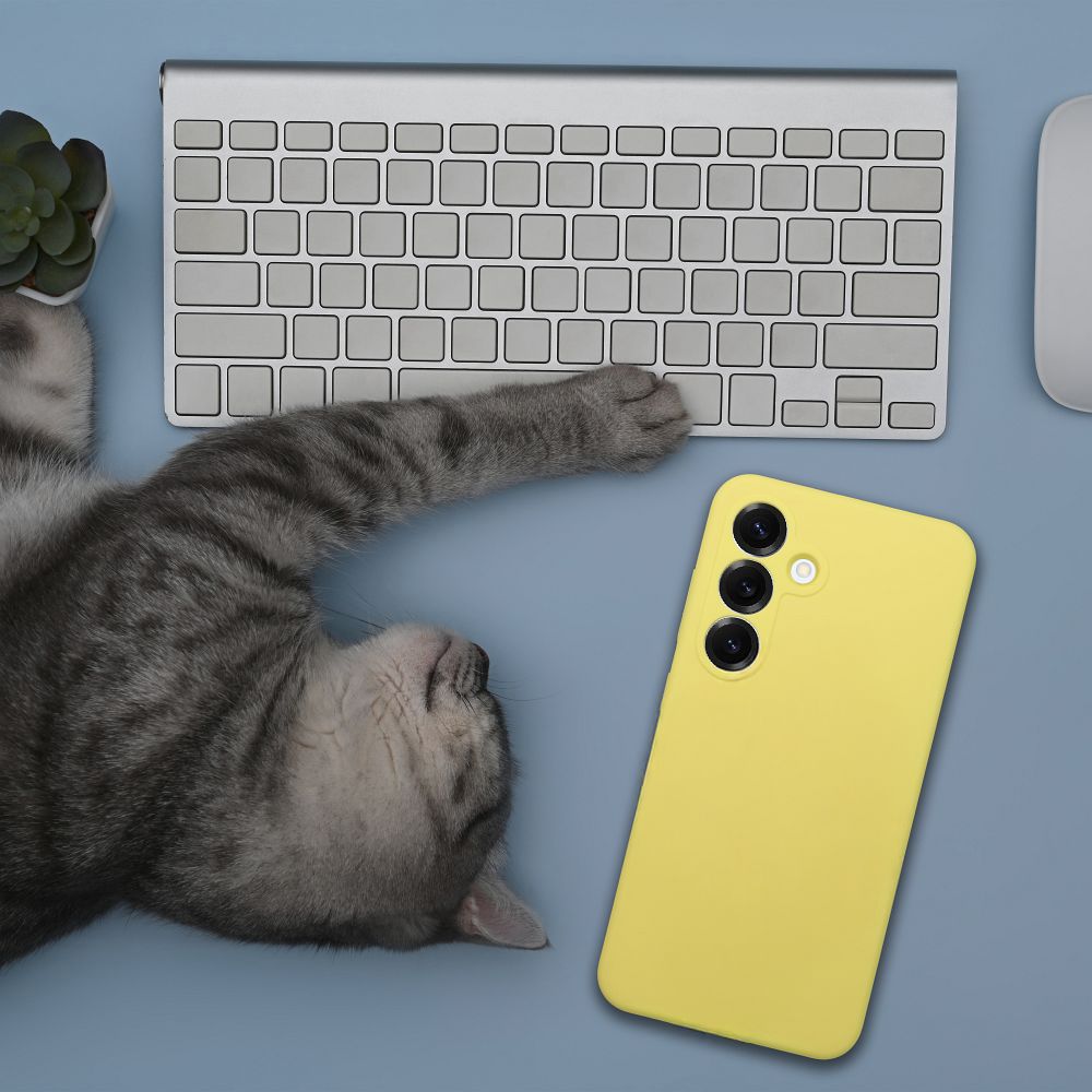 Futerał SILICONE 2mm do XIAOMI REDMI 15C żółty