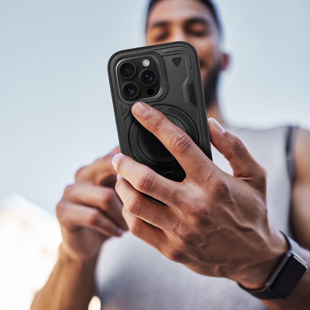 Futerał FROST ARMOR do IPHONE 16 Plus czarny