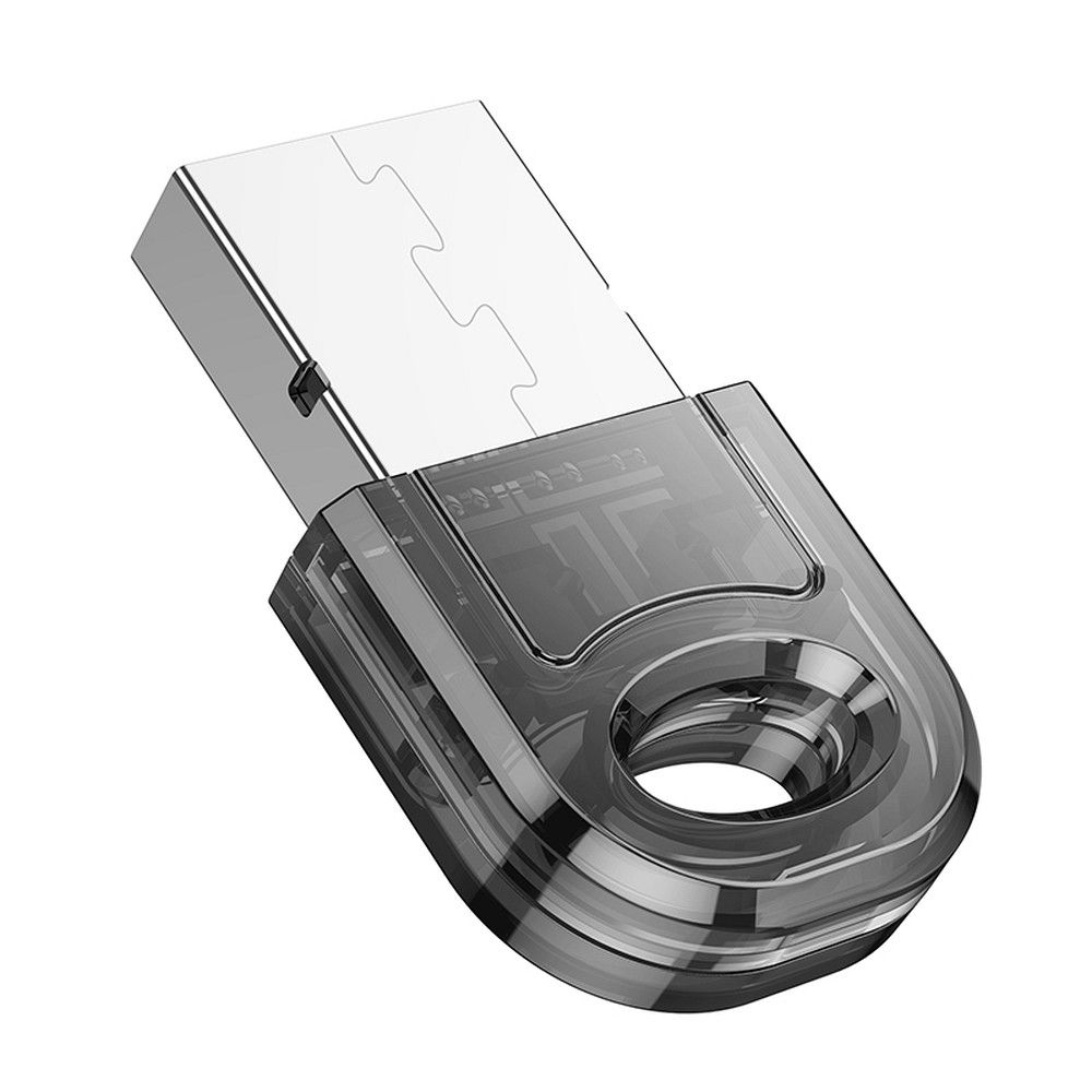 Hoco UA28 átlátszó fekete USB-A–Bluetooth átalakító