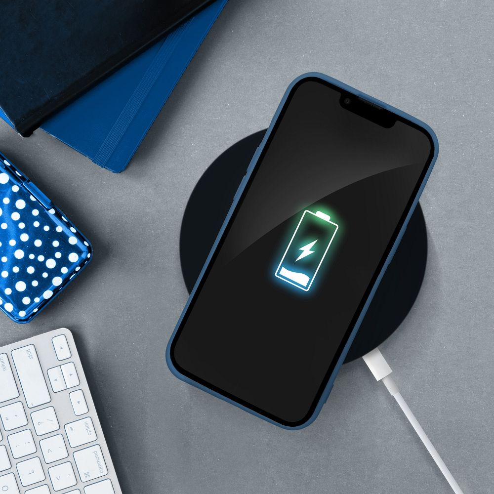 Futerał SILICONE do SAMSUNG A34 5G niebieski