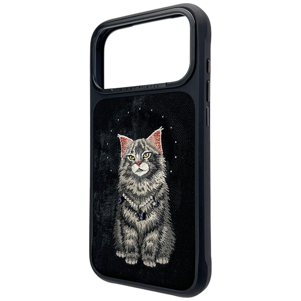 NIMMY case LUCKY FASHION CAT compatible with MagSafe for IPHONE 18 Pro Max/17 Pro Max black