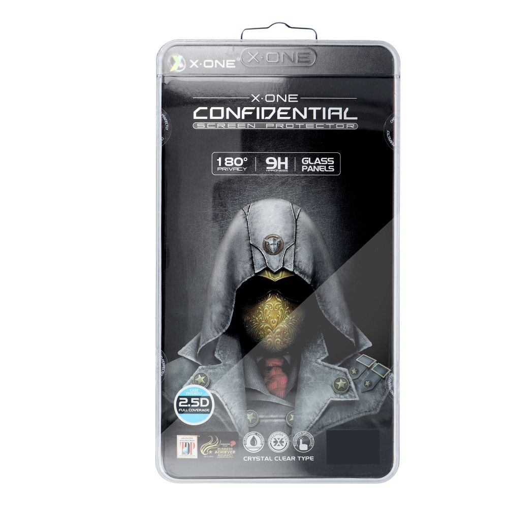 X-ONE Full Cover Extra Strong Privacy - for iPhone 18 PRO (full glue) tempered glass 9H
