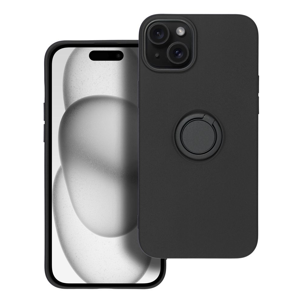 Futerał SILICONE RING do IPHONE 15 Plus czarny