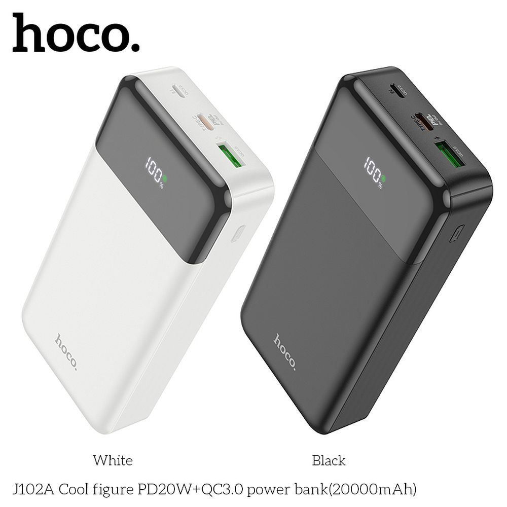 Powerbank Hoco 20000 mAh QC3.0 PD 3A 20W J102A white