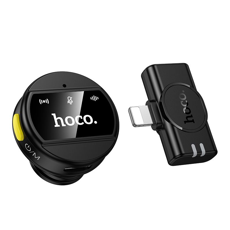 Wireless microphone Lightning Hoco L21 black