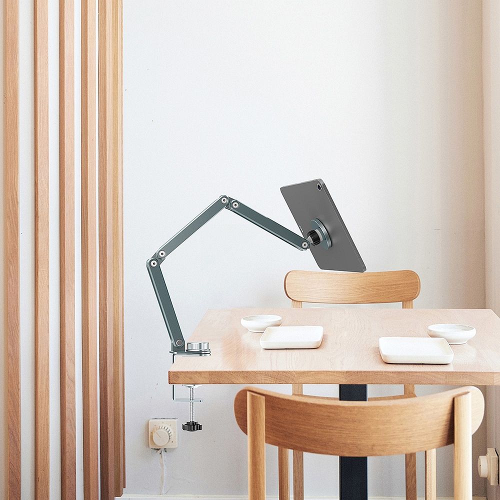 WiWU - Regulowana i obracana aluminiowa podstawka/ramię pod tablet ZM001