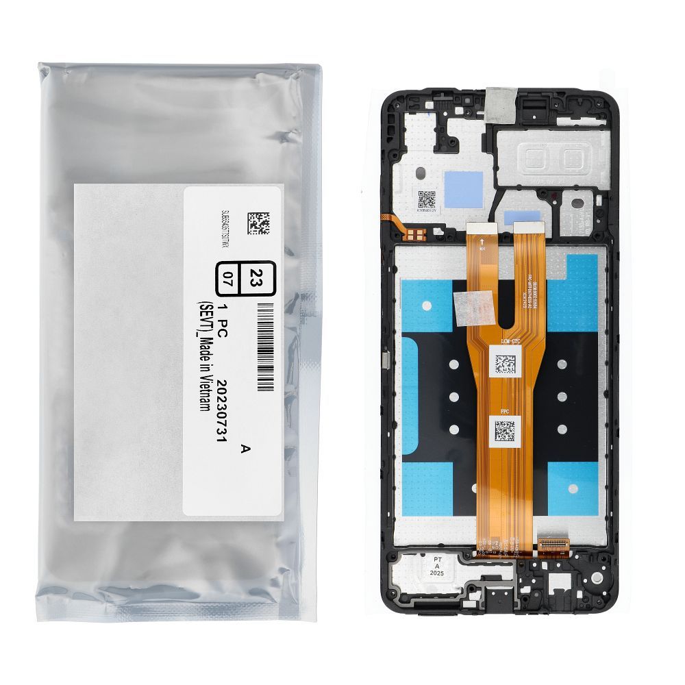 ServicePack LCD Display for SAMSUNG A06 A065 GH81-26440A Black
