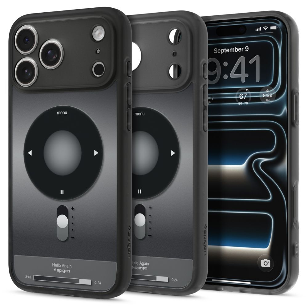 SPIGEN case ULTRA HYBRID compatible with MagSafe for IPHONE 17 Pro/18 Pro classic black