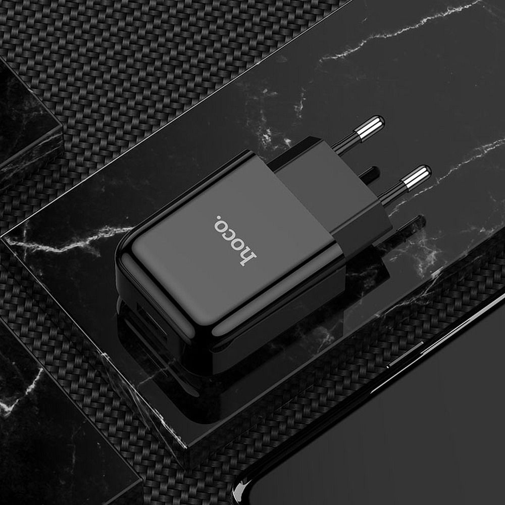 HOCO travel charger USB A 2.1A N2 black