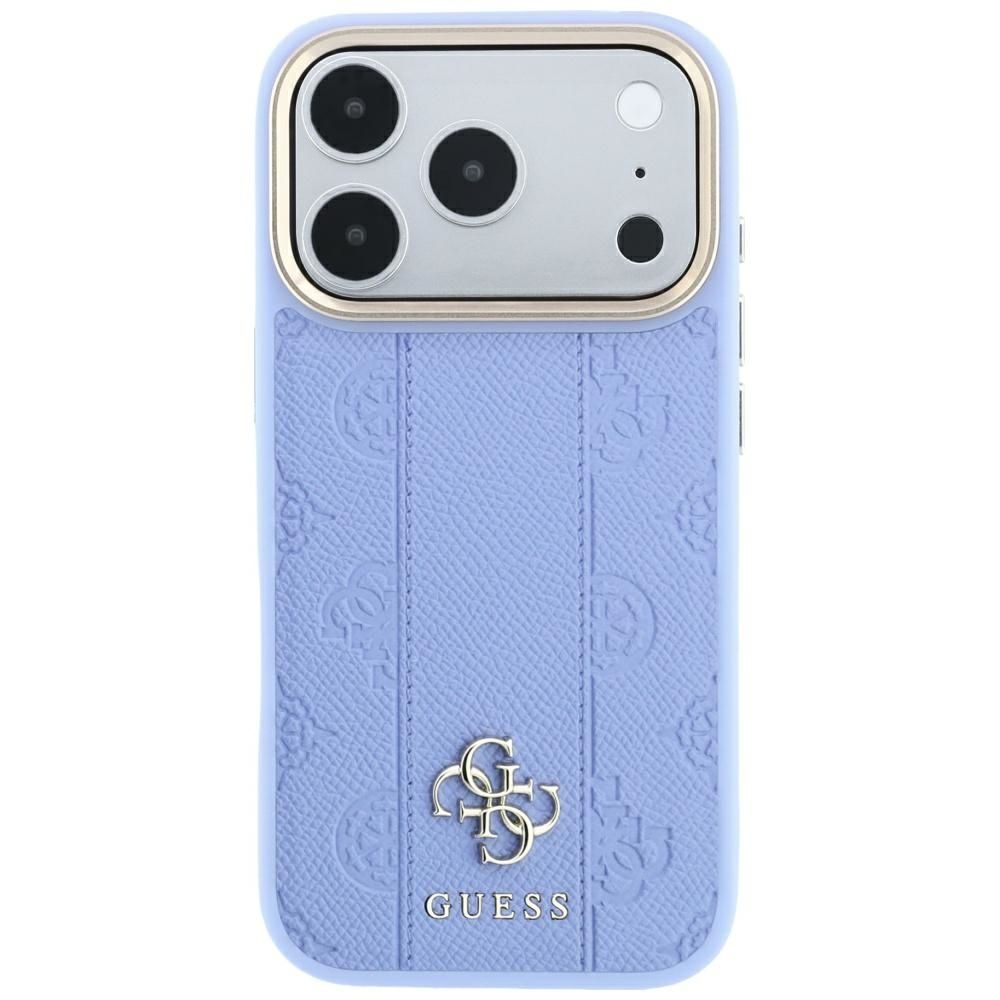 Case for IPHONE 18 Pro/17 Pro compatible with MagSafe (Stripe Peony 4G Logo) light blue