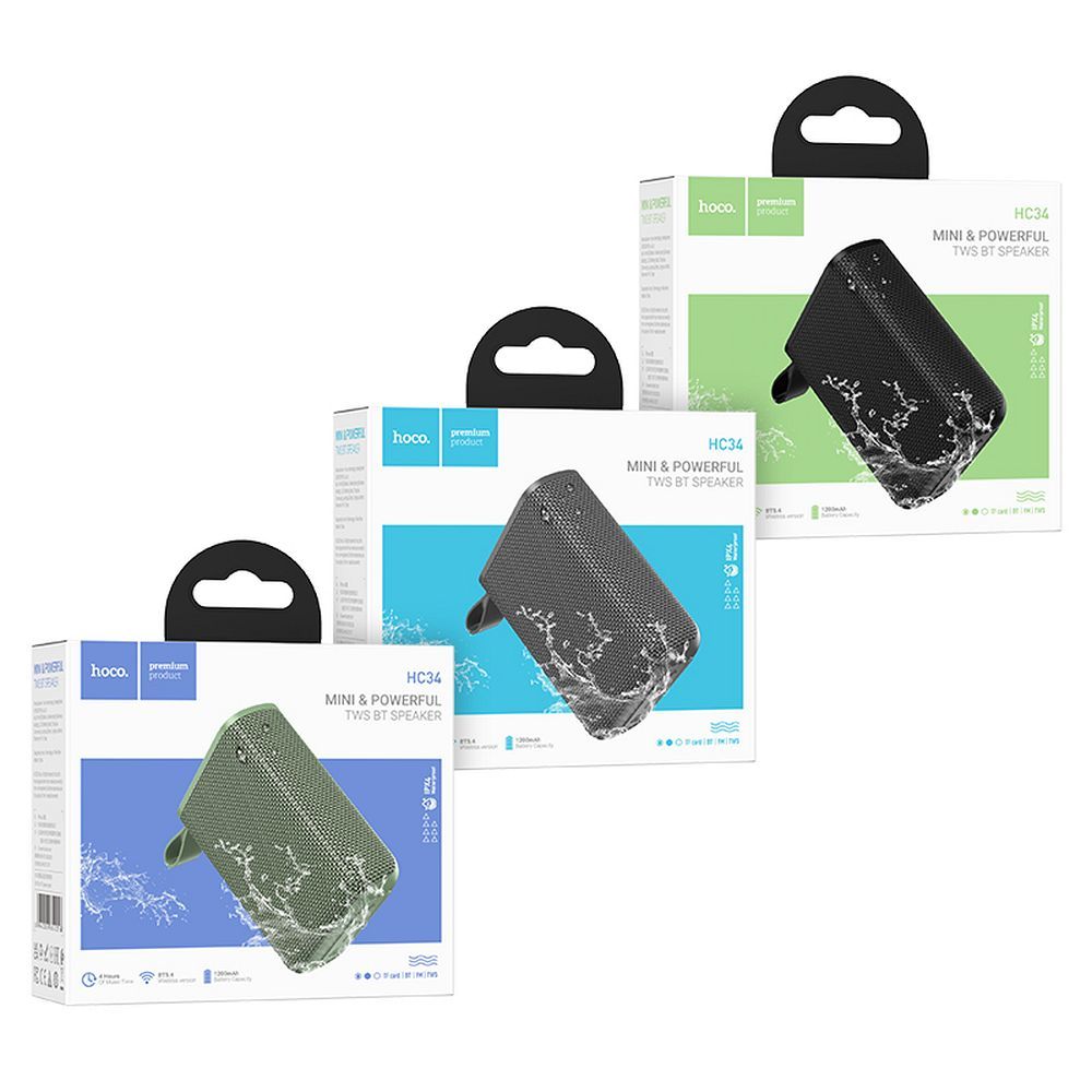 Głośnik bluetooth 5W 4h Hoco HC34 szary