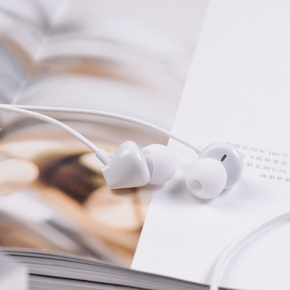 HOCO wire earphones Jack 3,5 mm with microphone M60 white