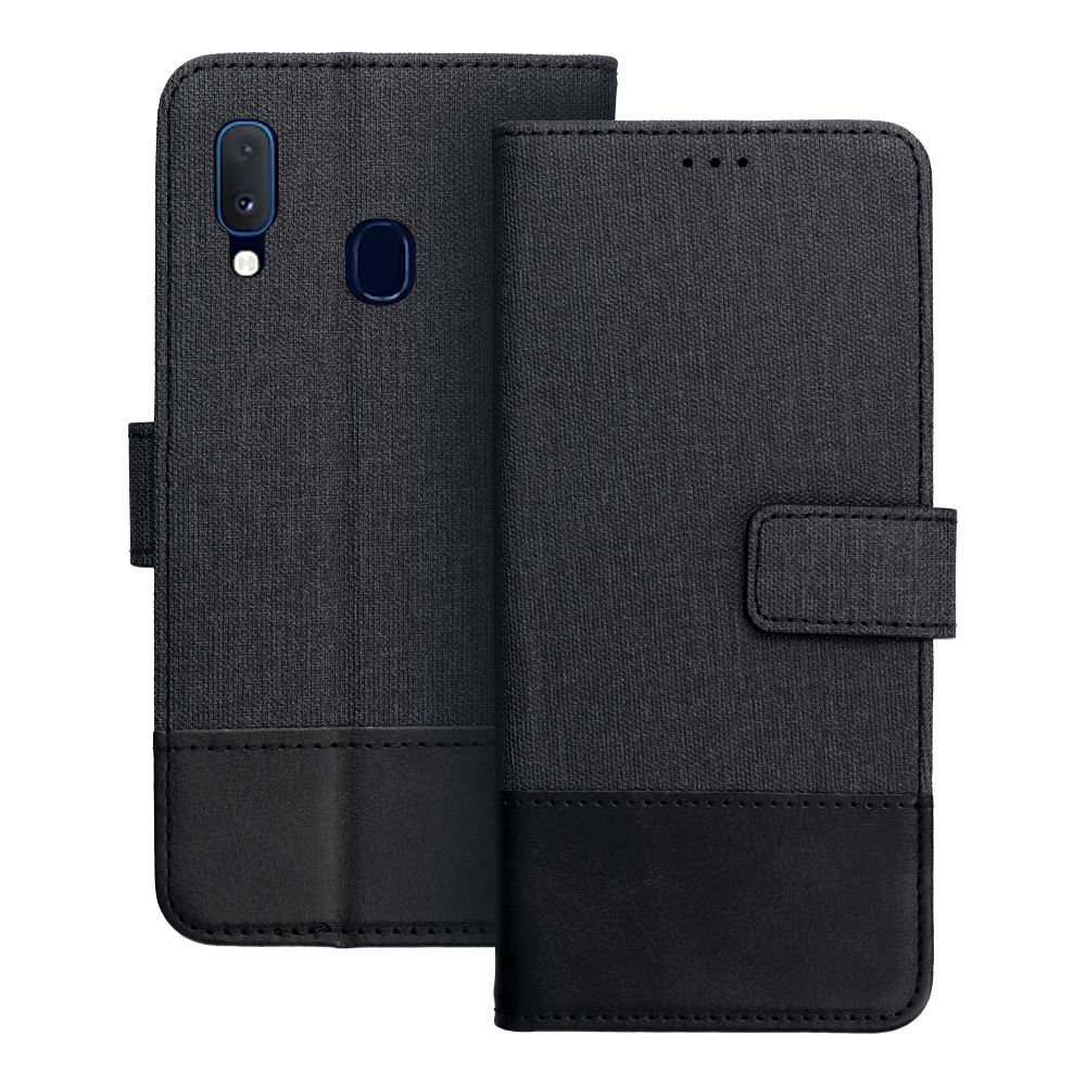 Flip case for Samsung A20e Gomma Book black