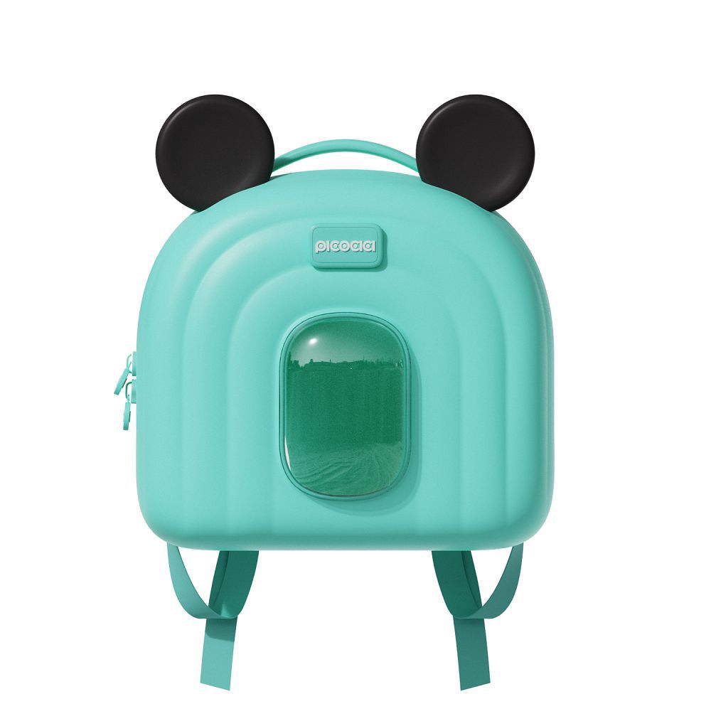 PICOCICI Mały plecak z uszkamni k52 czerwony