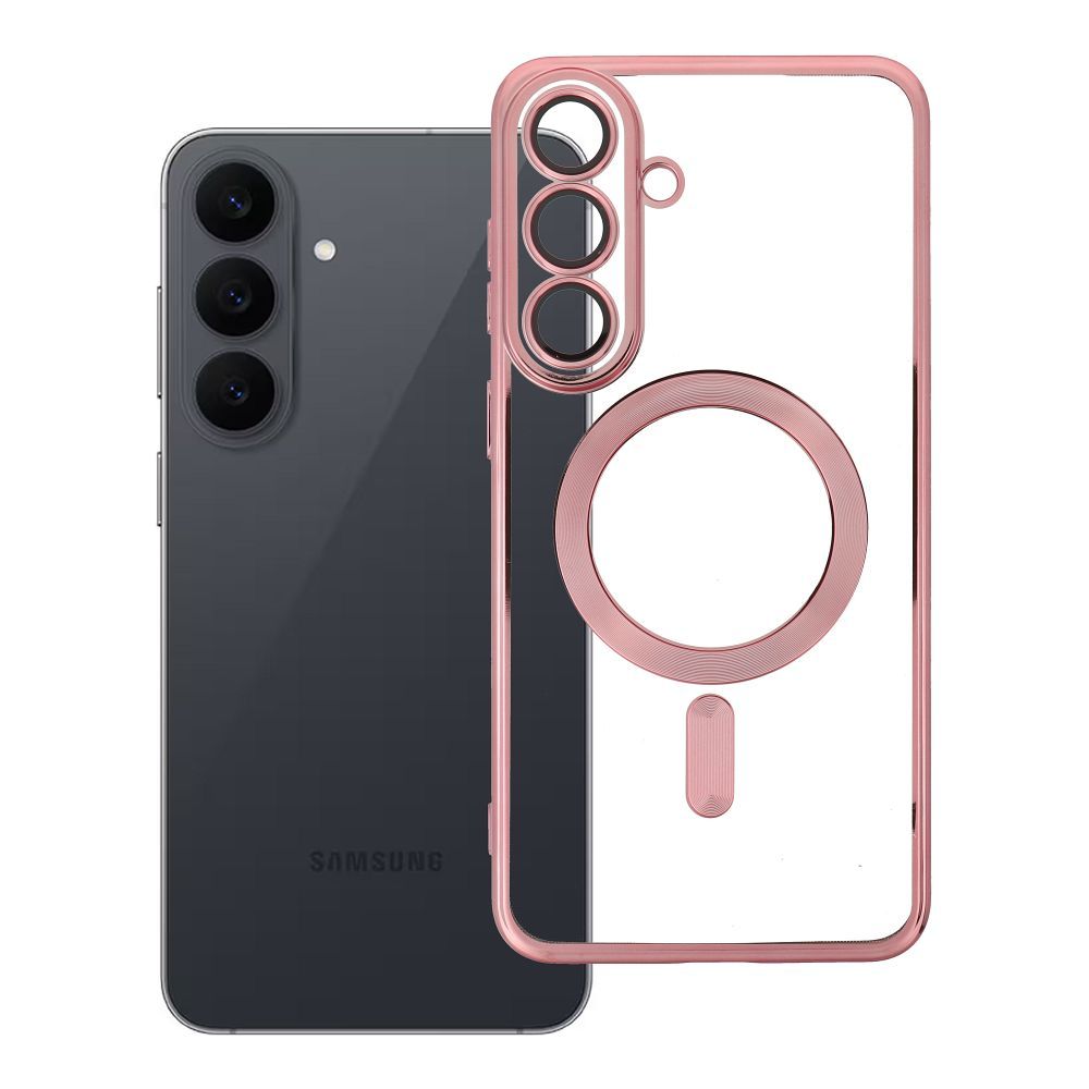 Case for Samsung S26 FE Electro Mag Cover compatible with MagSafe gold-rose