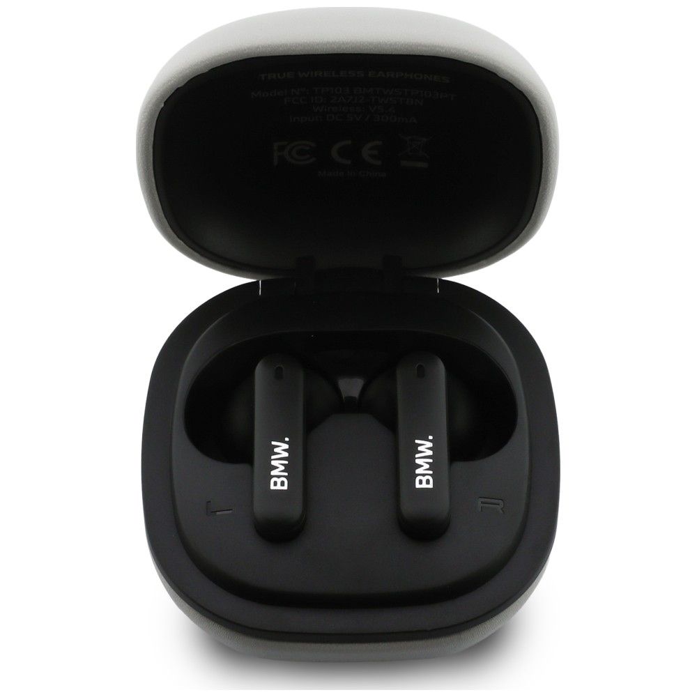 Wireless earphone ENC BMW TWS Leather Metal Logo BMW001140 taupe