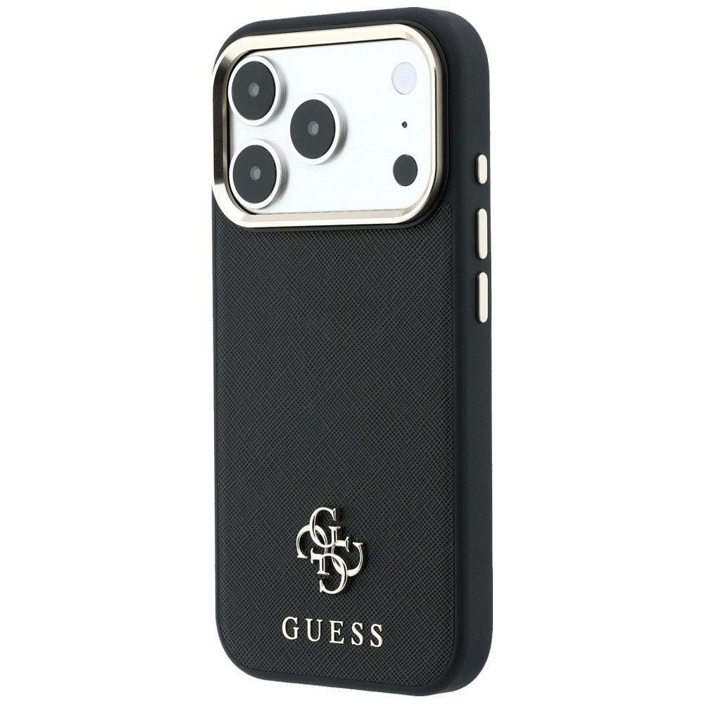 Case for IPHONE 18 Pro Max/17 Pro Max compatible with MagSafe (Saffiano Small 4G & Classic Logo) back