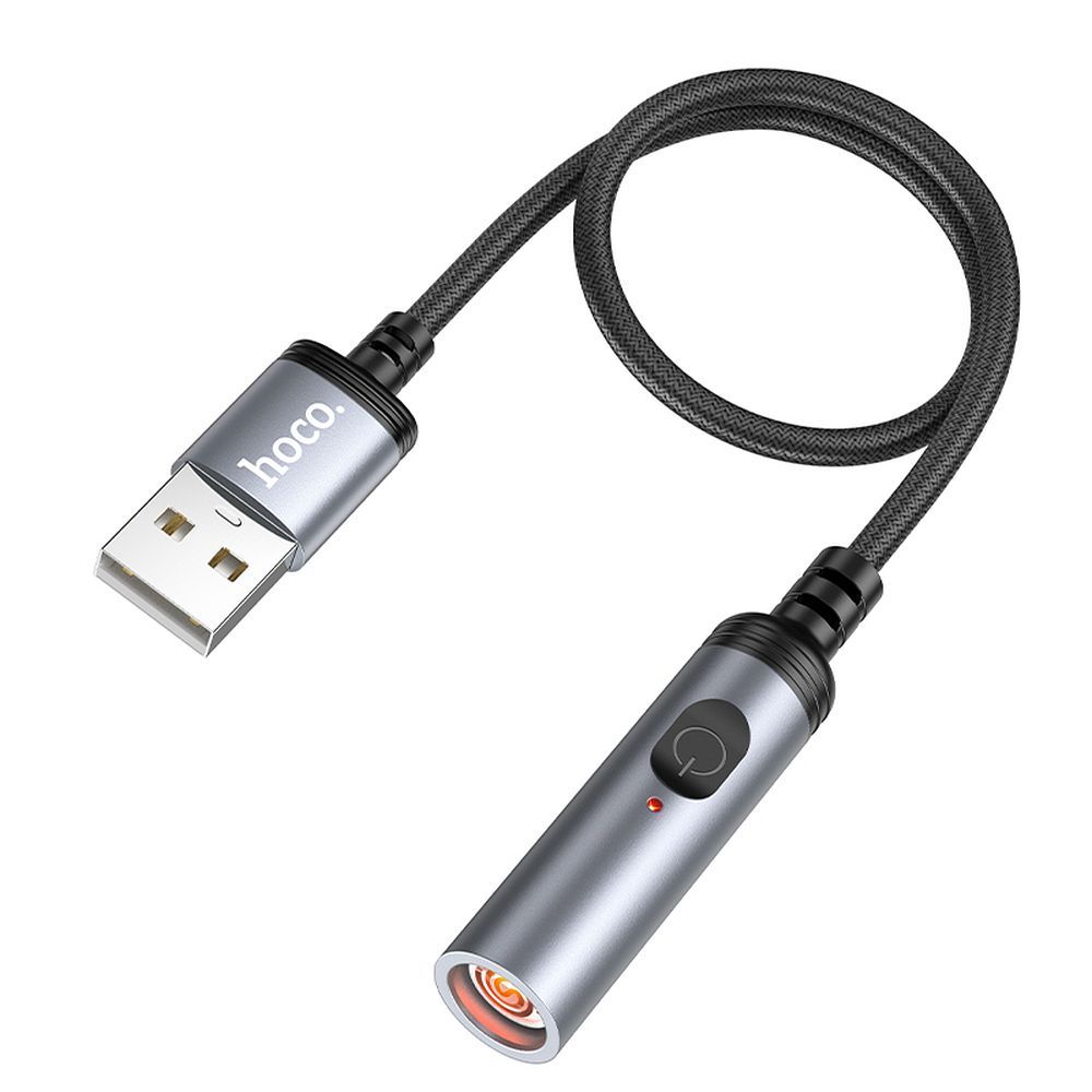 Adapter USB A to cigarette lighter Hoco 0,3 m UA30 black