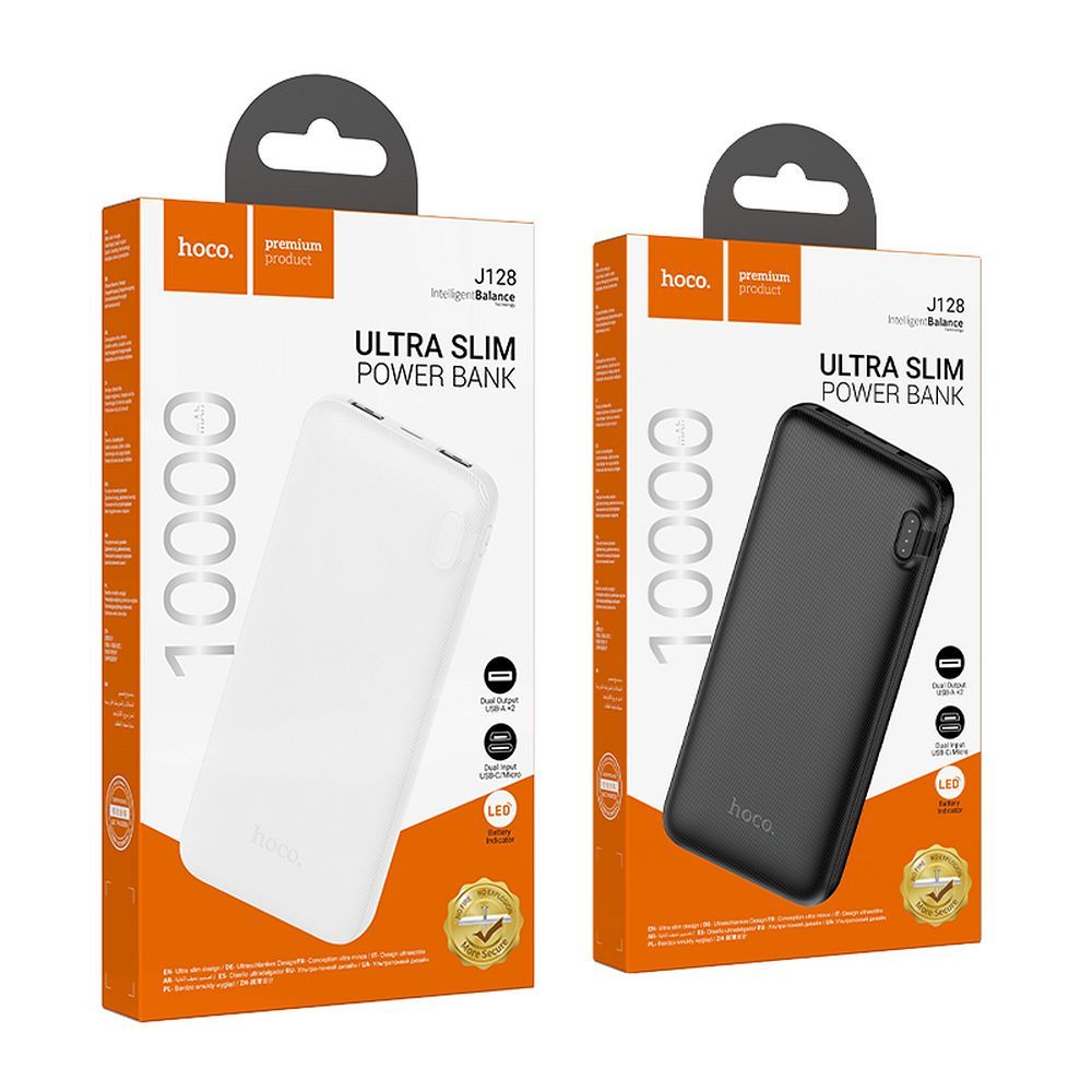 HOCO powerbank 10000 mAh 2A J128 white