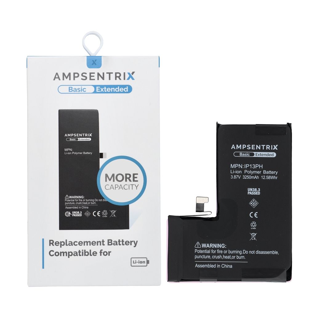 AmpSentrix Basic battery for iPhone 13 Pro (high capacity)