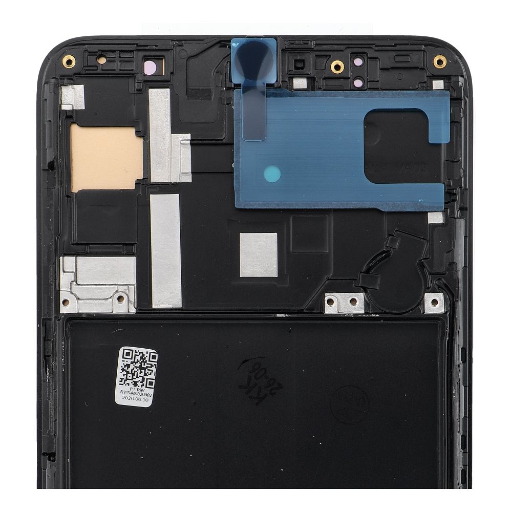REWA lcd display for SAMSUNG A70 OLED black with frame
