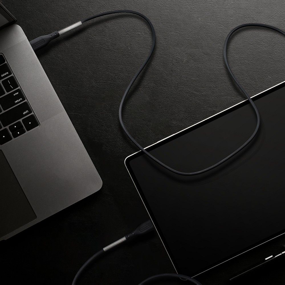 Cable USB C to USB C Forcell F-Energy QC4.0 PD 5A 240W Carbon 1 m CB-05C black