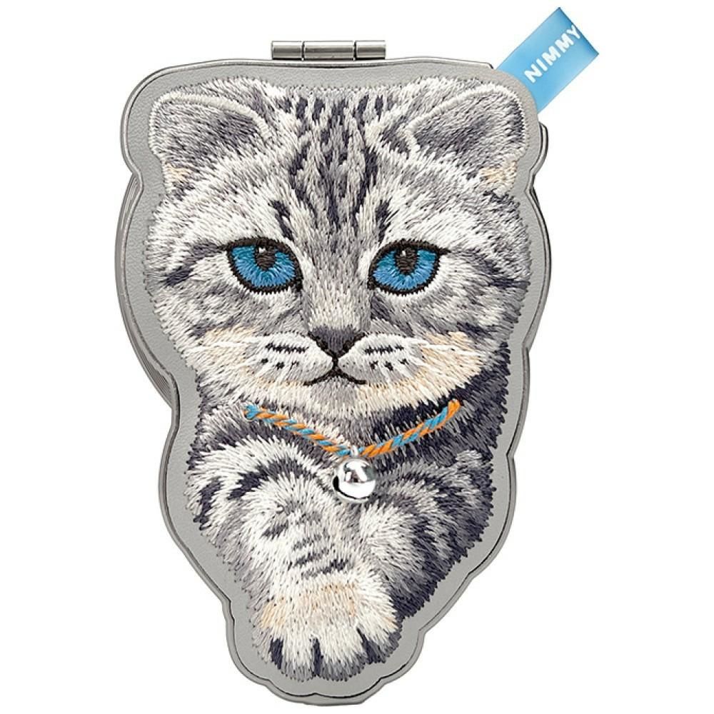 NIMMY magnetic hanger DENIM FASHION BRITISH SHORTHAIR CAT grey