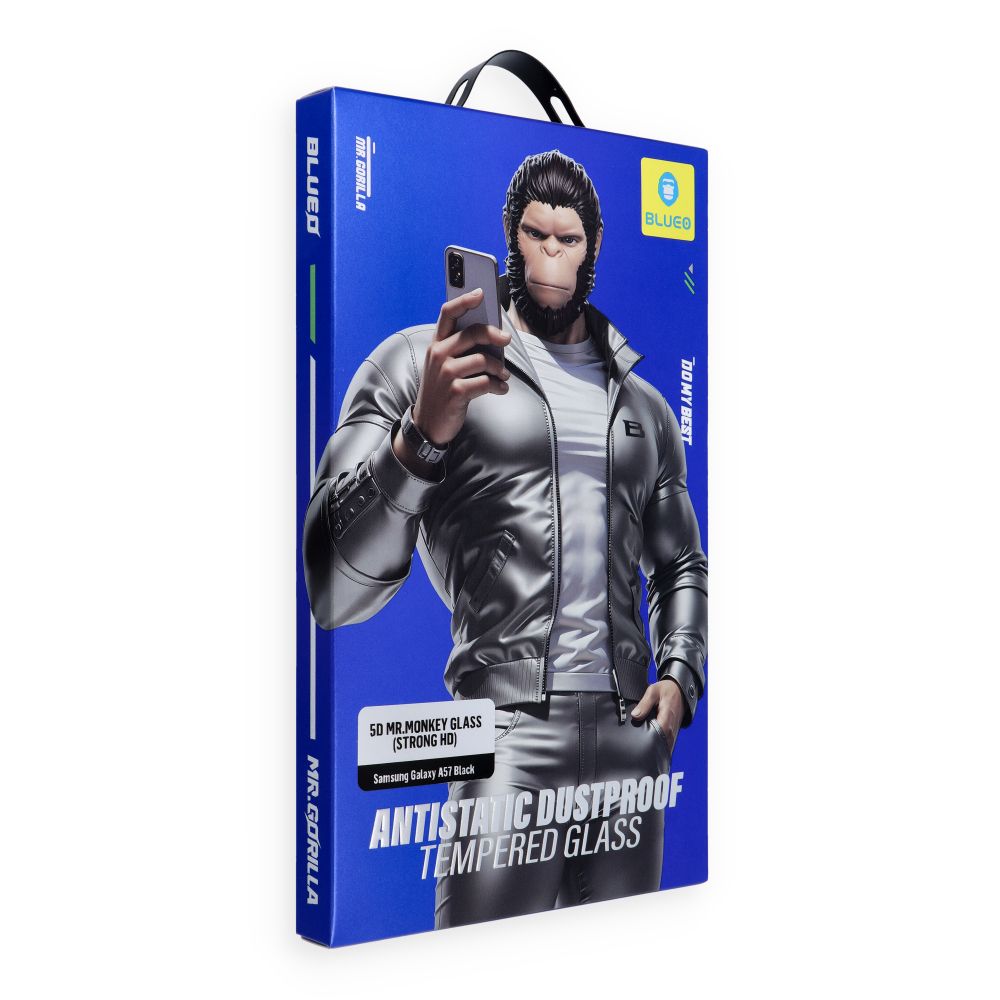 5D Mr. Monkey Glass - Apple iPhone 18 Pro Max black (Anti-Static Strong HD)
