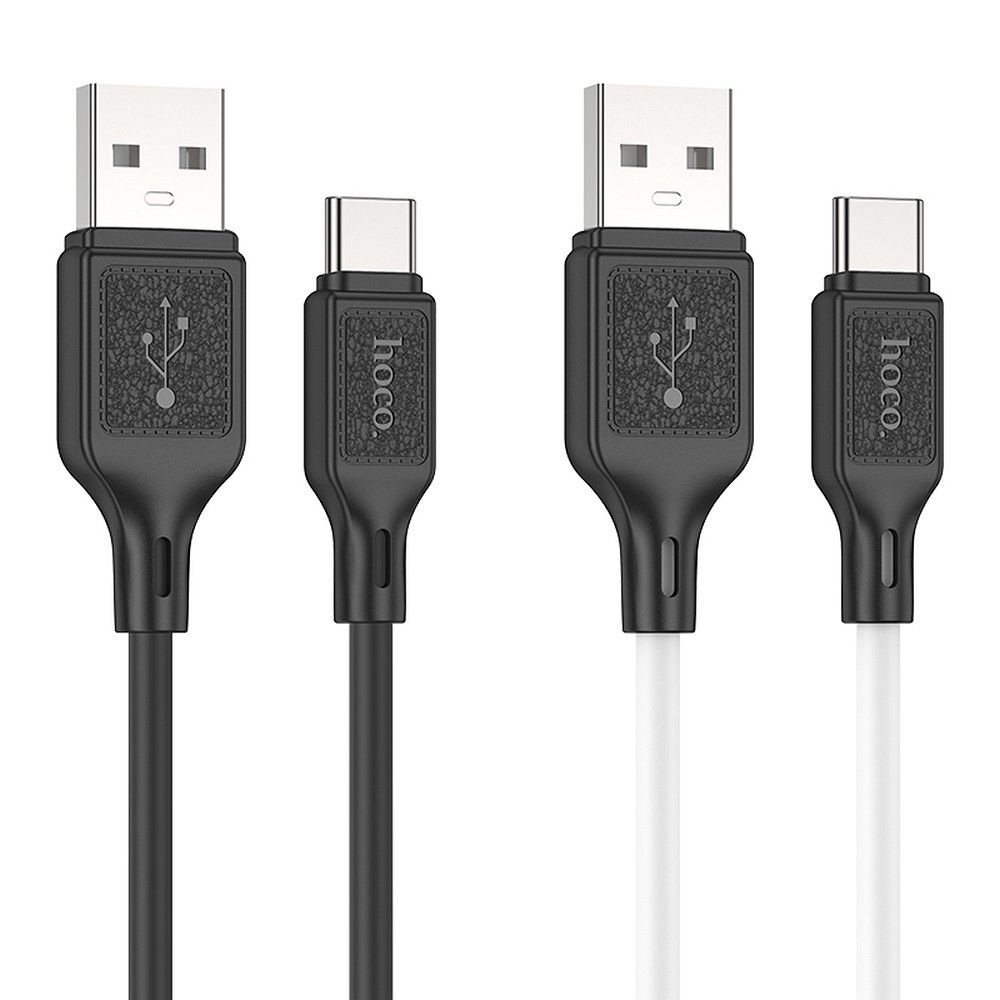 Hoco USB-A–USB-C kábel, 3 A, 1 m, X90, fekete