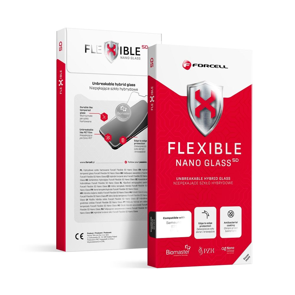 Hybrid glass to iPhone 17 PRO MAX / 18 PRO MAX Forcell Flexible 5D black