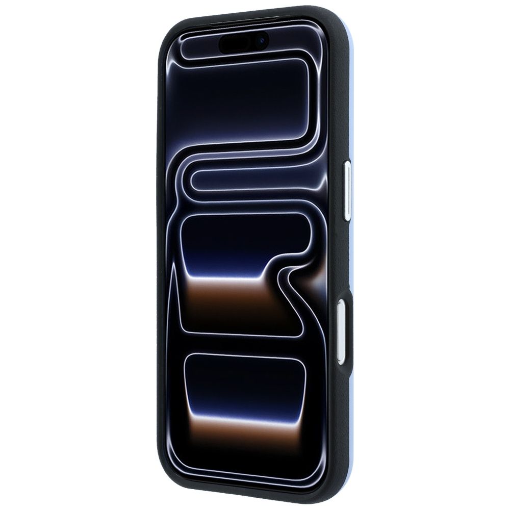 BMW case for IPHONE 18 Pro/17 Pro compatible with MagSafe (Sign Inclined Deboss Letters) blue