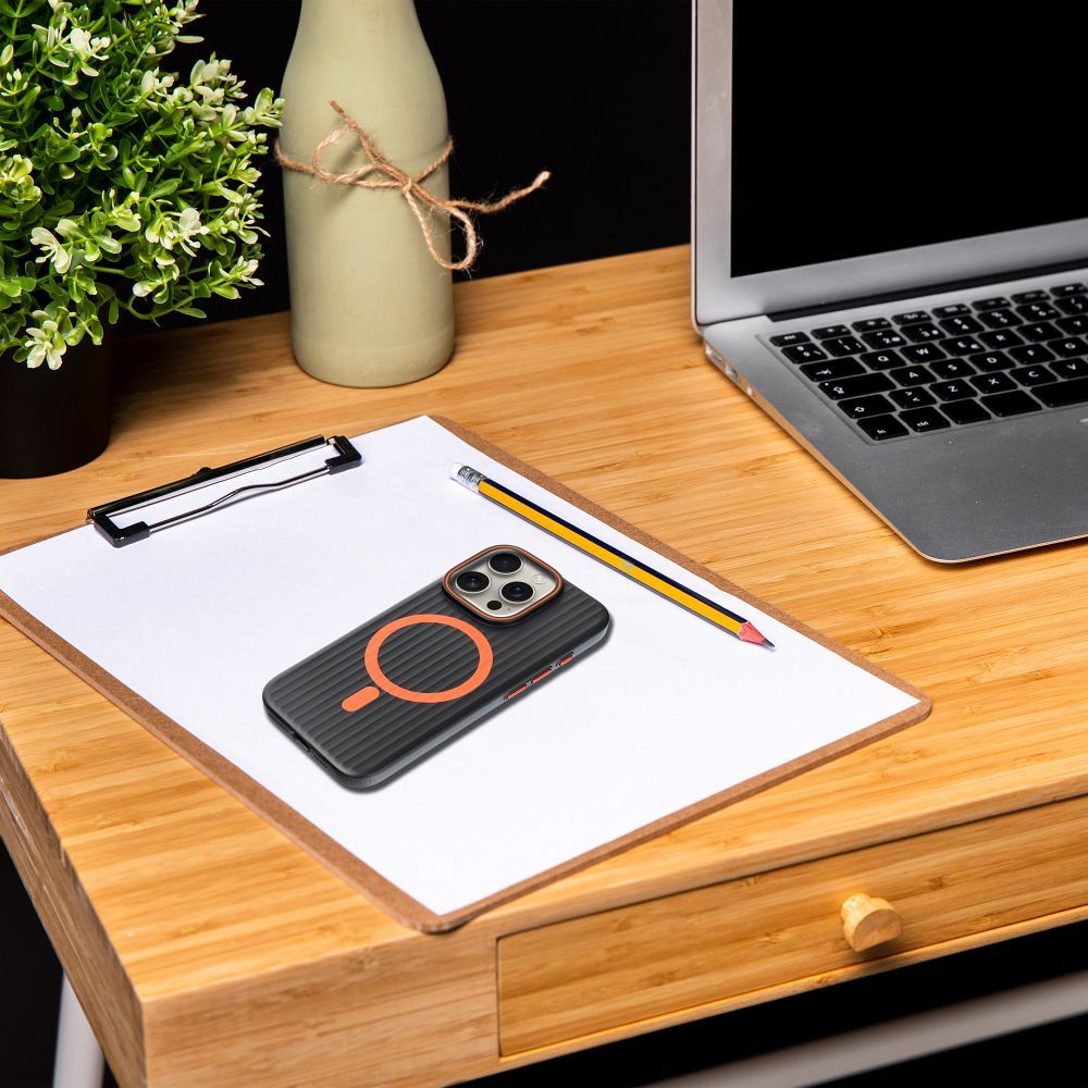 Futerał SIMPLY kompatybilny z MagSafe do IPHONE 14 Pro tytan czarny