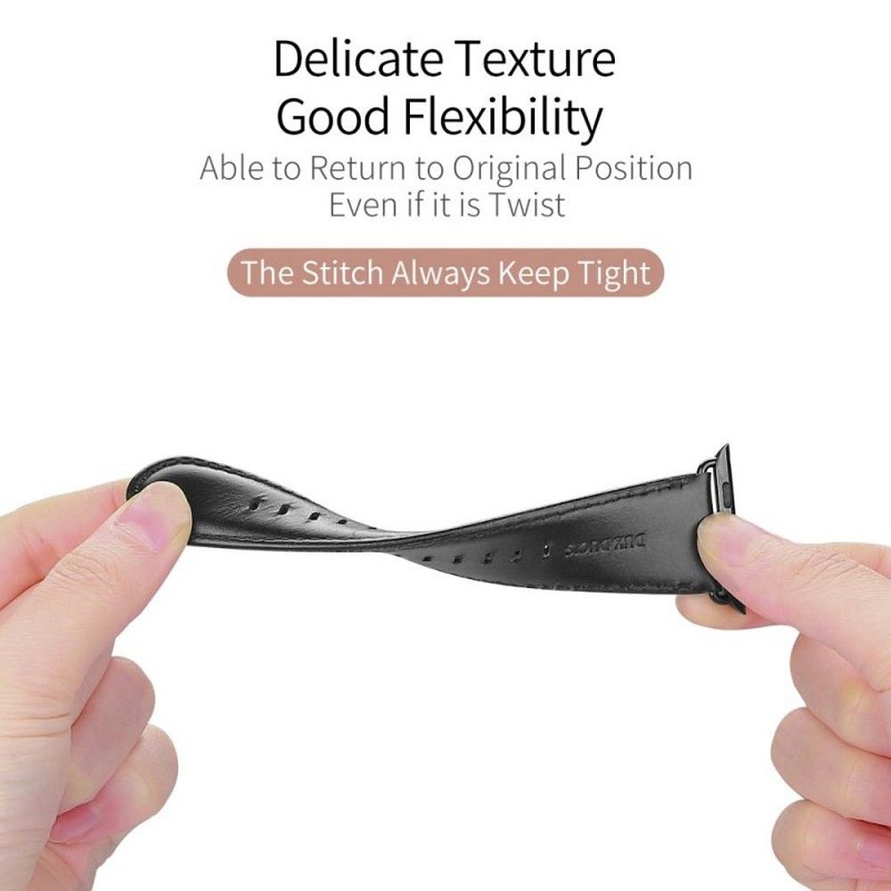 DUX DUCIS pasek YA skórzany do Apple Watch 38 / 40 / 41 mm czarny