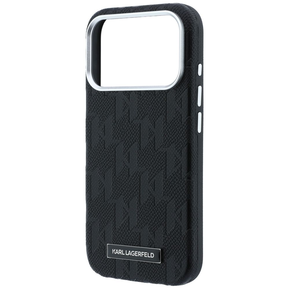 KARL LAGERFELD case for IPHONE 18 Pro Max/17 Pro Max compatible with MagSafe (Mono Resin Logo) black